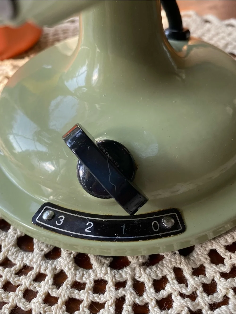 NEW! Allaire Restoration Hardware Vintage Retro Table Fan in Sage Green 3 Speeds